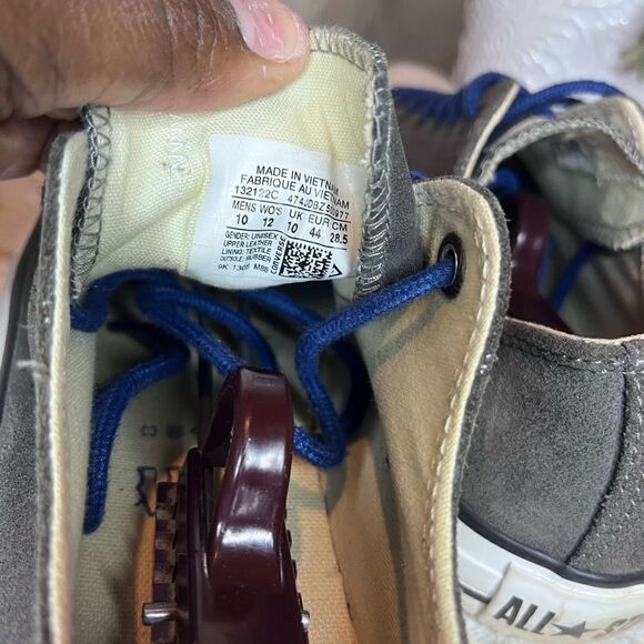 Converse All Stars dark grey sneakers sz 10 - Picture 6 of 6